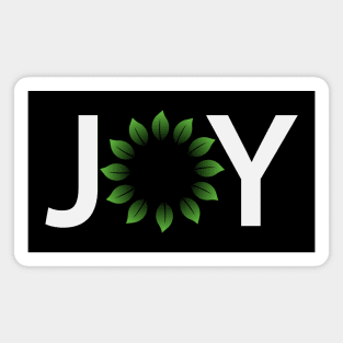 Joy having fun artistic typography design Magnet